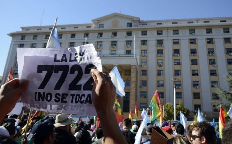 Incidentes en la marcha contra reforma en la minería