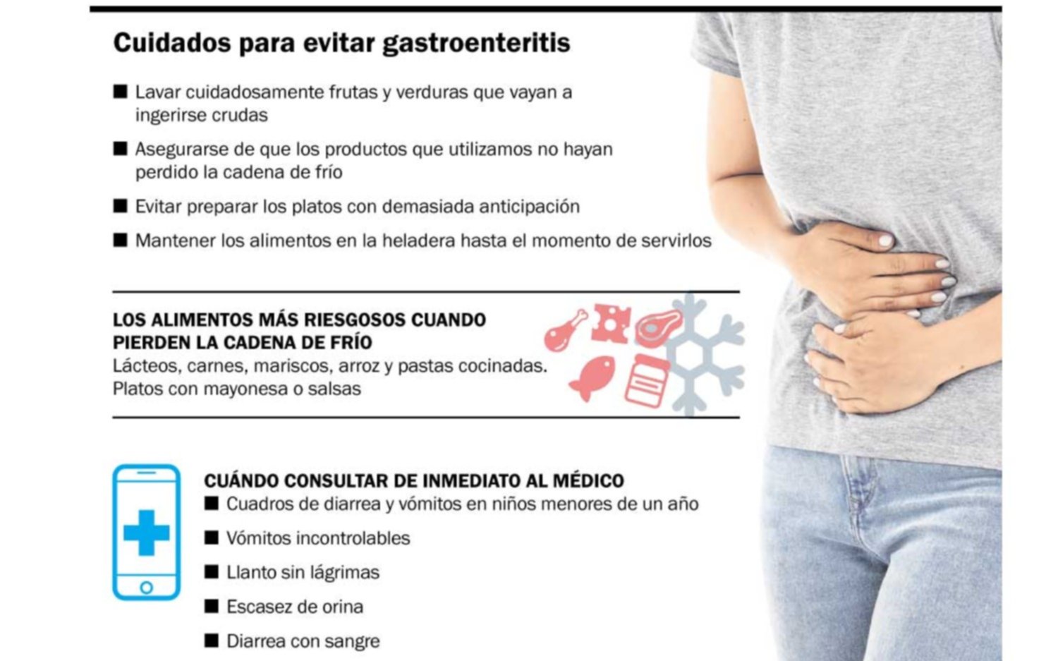 Las fiestas, terreno fértil para intoxicaciones alimentarias