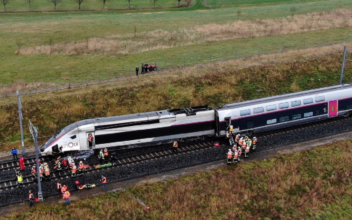 Descarriló un tren de alta velocidad en Francia, con un saldo de 22 heridos