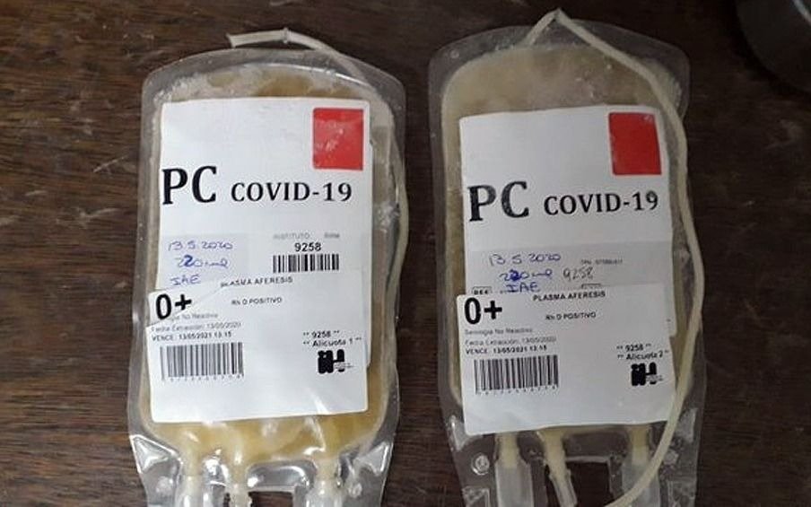 Mejoras en más de 150 pacientes que recibieron plasma
