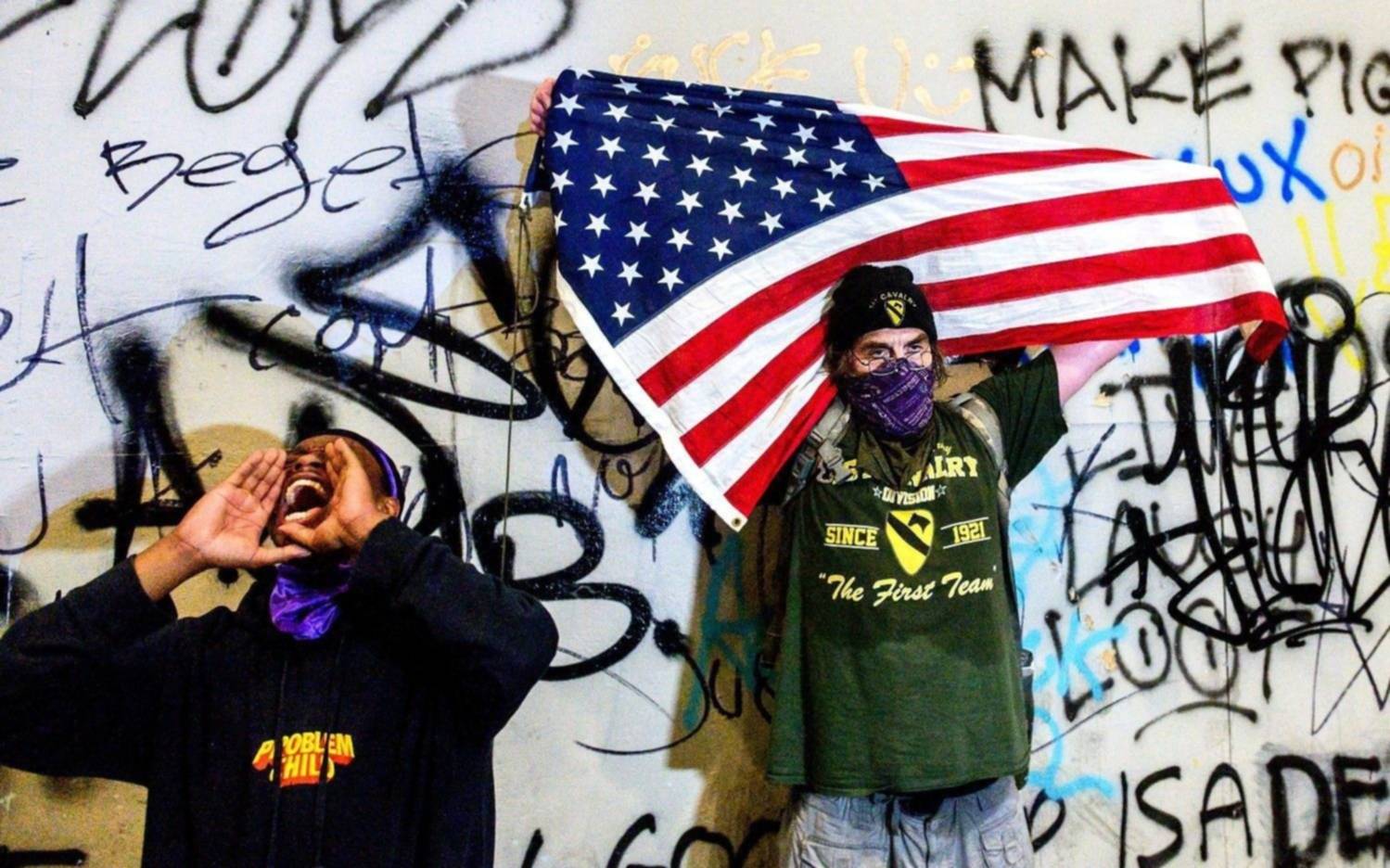 Múltiples detenciones en Portland, que cumplió 100 noches de protestas