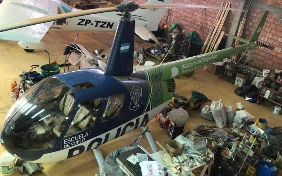 Estalló la polémica entre Berni y ex funcionarios de Vidal por el helicóptero hallado en Paraguay