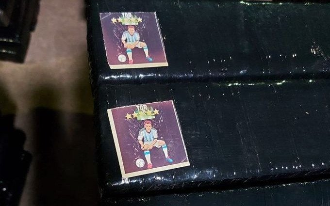 Más 5.000 kilos de marihuana con logos de Messi y Escobar
