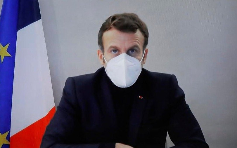 Reapareció Macron y dijo que se encuentra “bien” pero con síntomas