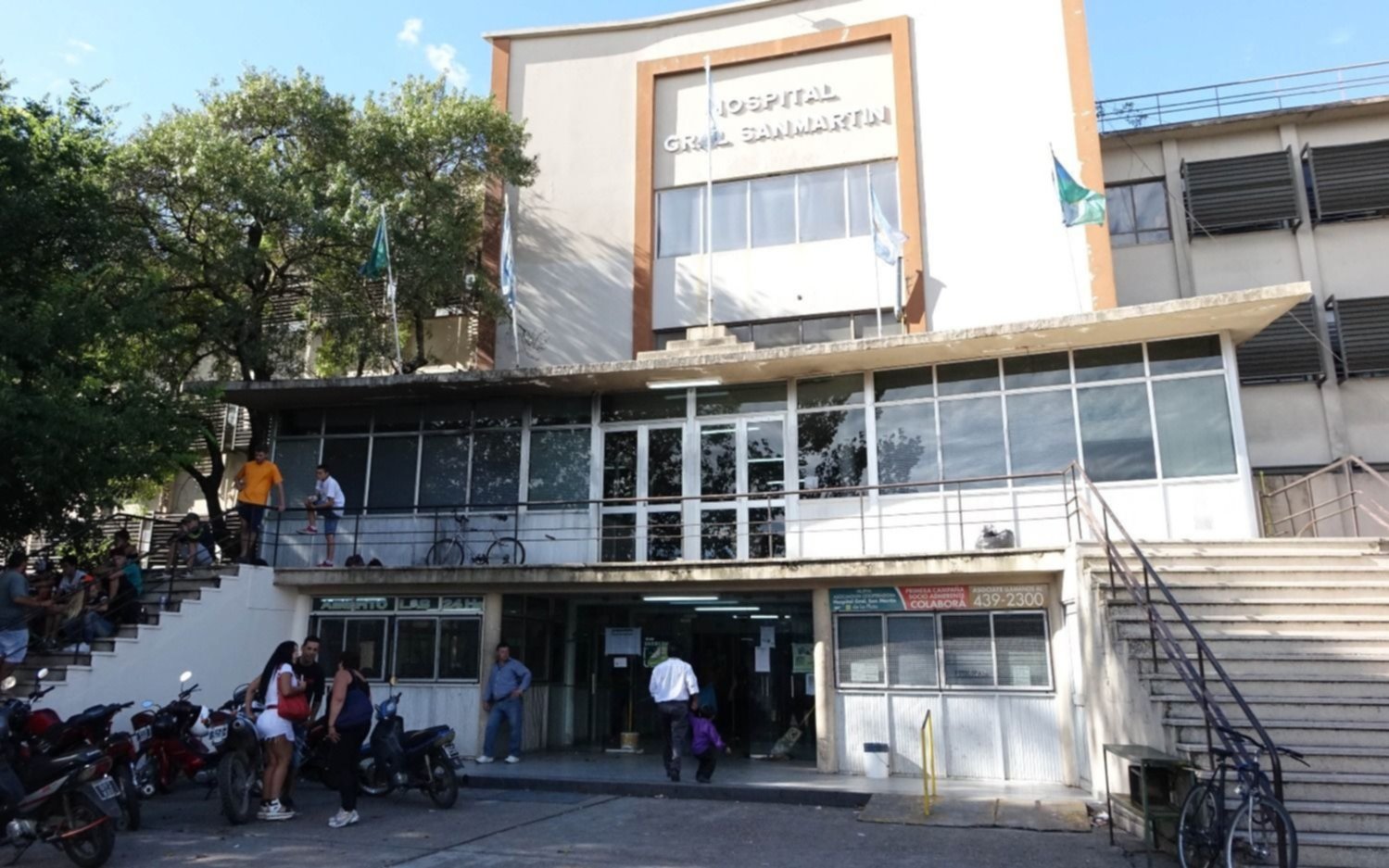 Un operario cayó desde un poste y hubo que internarlo