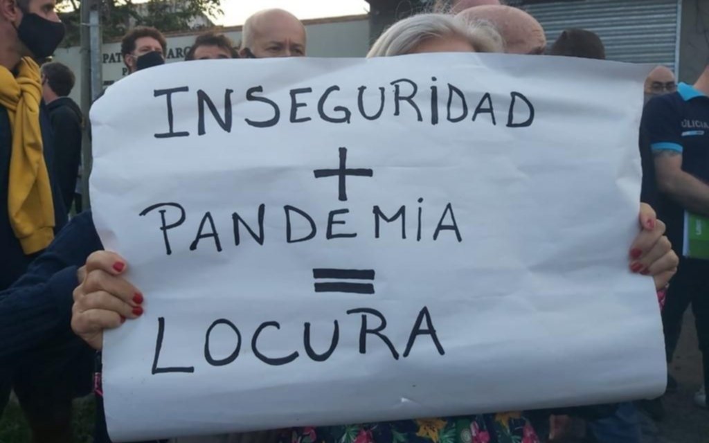 Un “alarmazo” que concentró protestas y reclamos por la inseguridad