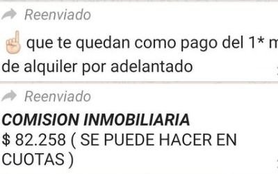 Por un alquiler mensual de $20.000 le dijeron que tenía que pagar $120.000