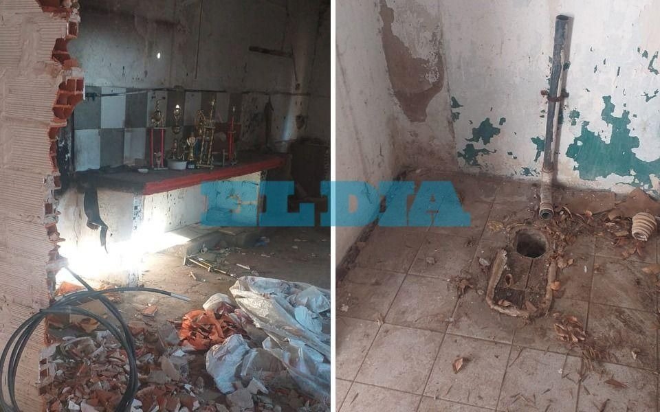 Salvaje y devastador: en un robo se llevaron hasta las puertas del predio del club Monasterio