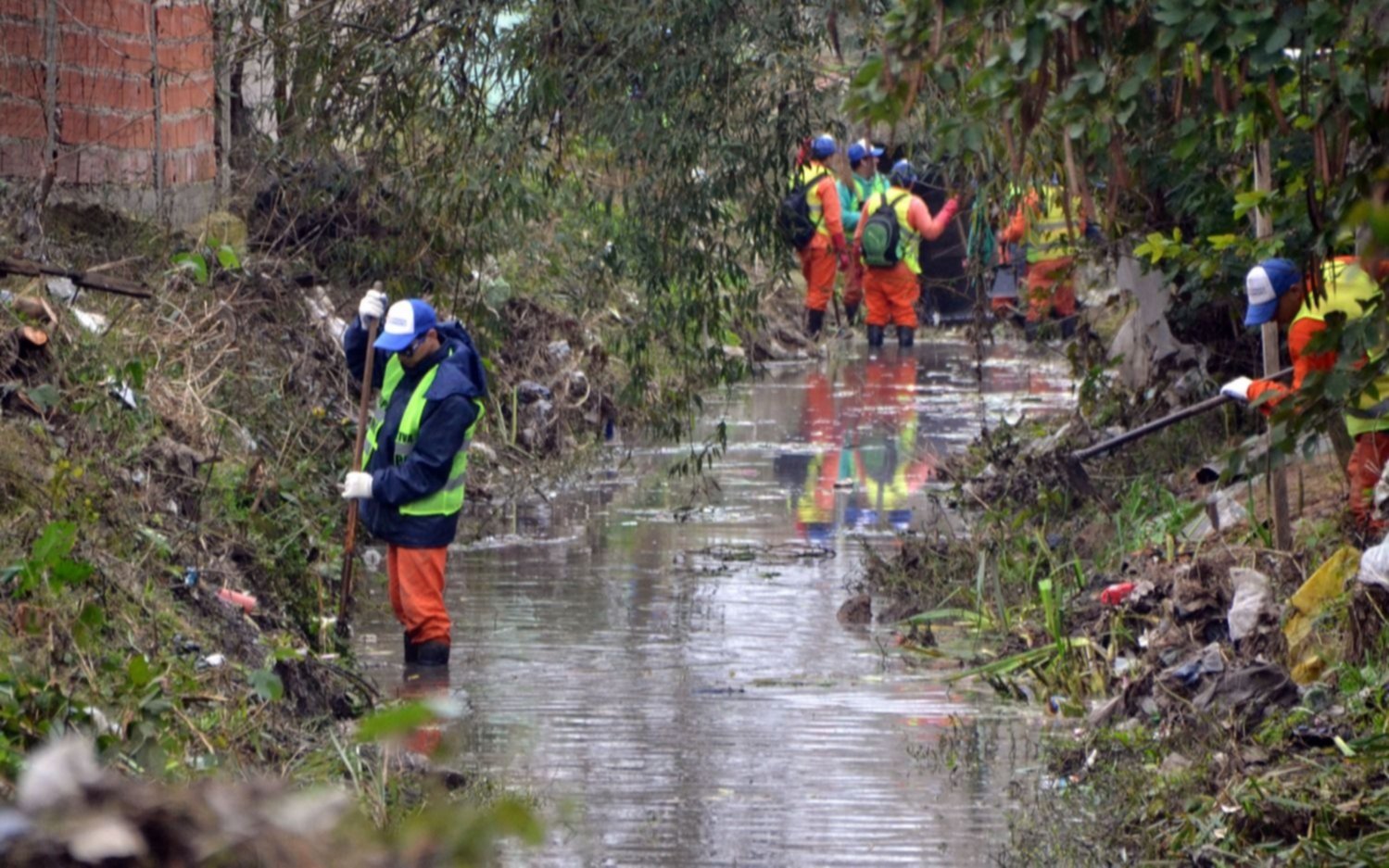 Limpiaron arroyos, canales y zanjas para evitar inundaciones