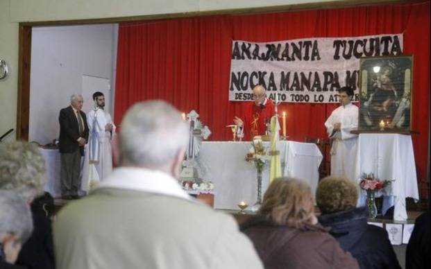 Nueva misa en la parroquia Nuestra Señora de Pompeya por los milagros de Mailin