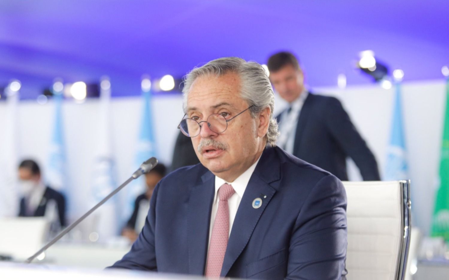 El Presidente habla en la cumbre del clima