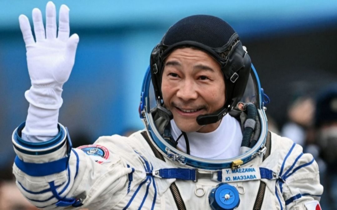 Llevan a un millonario japonés al espacio