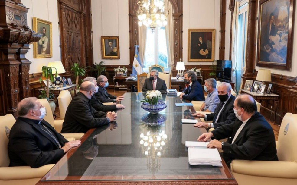 El Presidente recibió a la Iglesia luego de un año