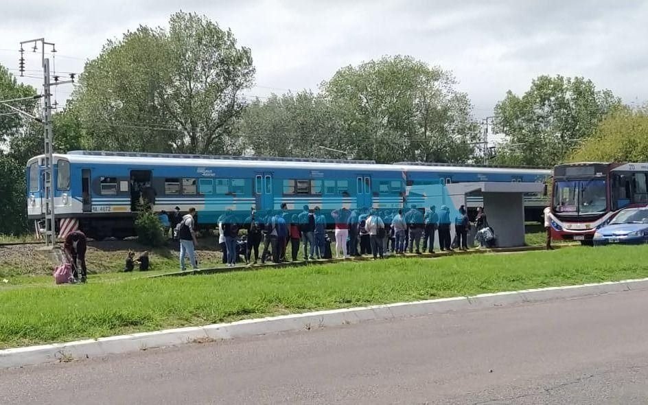 Un operario sufrió un corte al ser tocado por un tren
