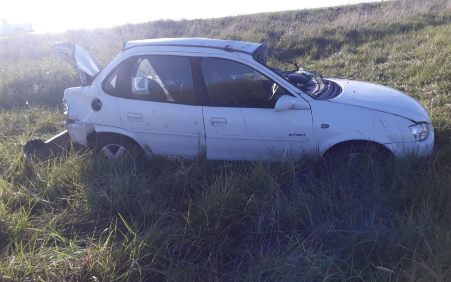 Se accidentó una platense en Ayacucho