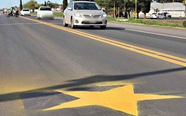 Tránsito: nueva jornada para pintar estrellas amarillas por víctimas fatales