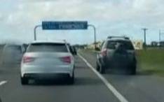 Sancionan a un conductor por usar la banquina en la autopista a Buenos Aires