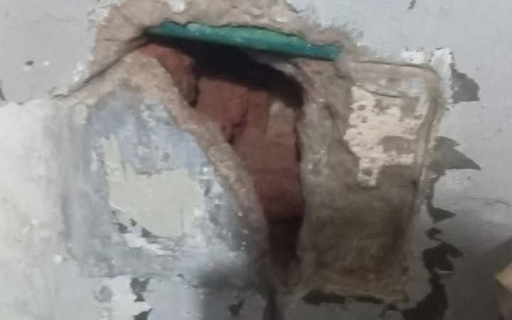 Presos hicieron un boquete para intentar fugarse en Melchor Romero