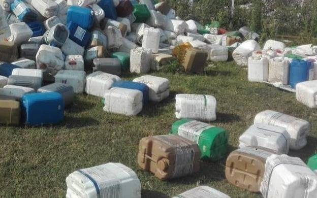 Recolectan envases vacíos de agroquímicos