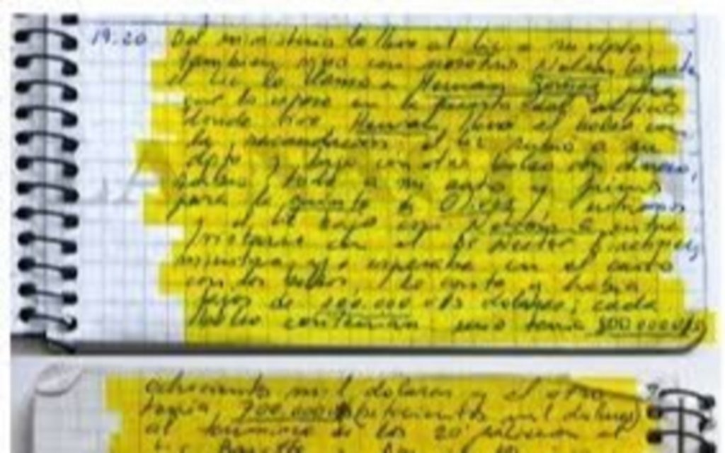 Un peritaje determinó enmiendas en los “cuadernos de las coimas”