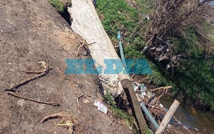 Advierten sobre el posible derrumbe de un puente en 177 y 35, de Olmos