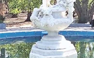 Reclamo por la fuente y los árboles en Parque Saavedra