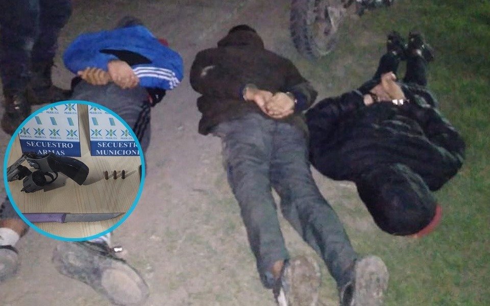 Demoran a tres menores que transitaban armados