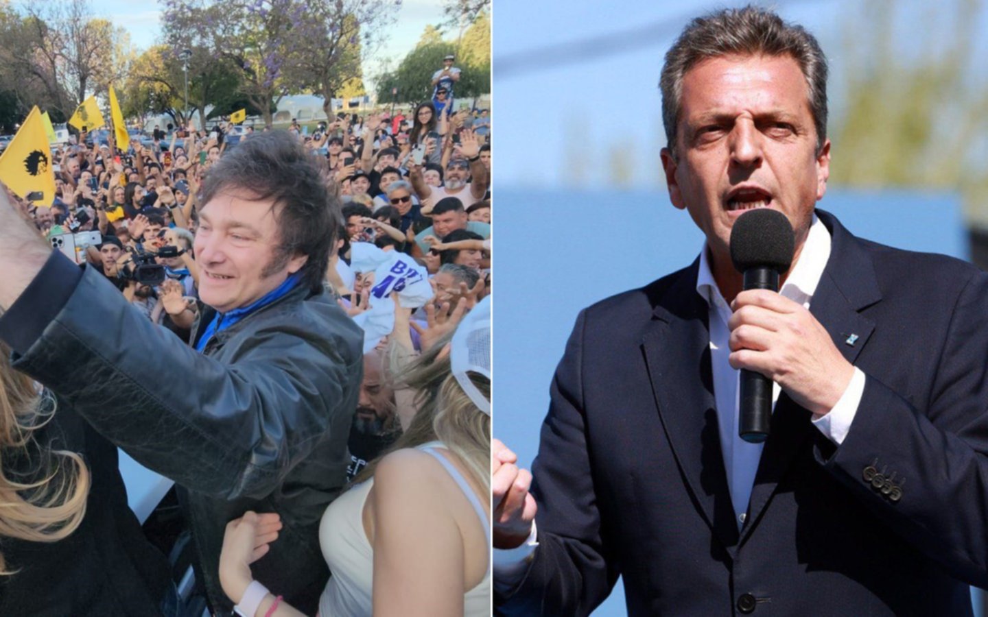 Elecciones 2023.- Cierres de campaña de cara al balotaje: Sergio Massa visita una fábrica y Javier Milei va a Córdoba