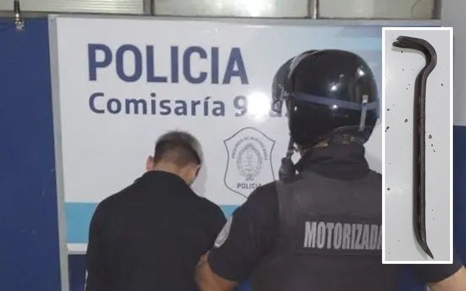 Cayó un precoz ladrón por barretear autos en calle 12
