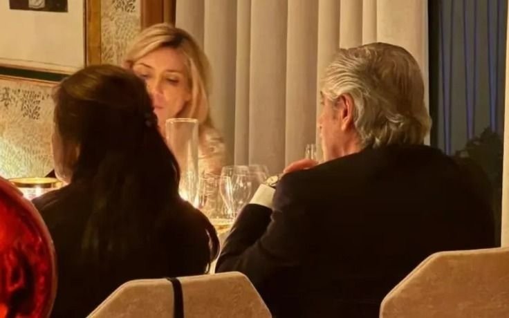 Alberto pasó fin de año en un restaurante español