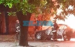 Tensión por un incendio a metros de Plaza España