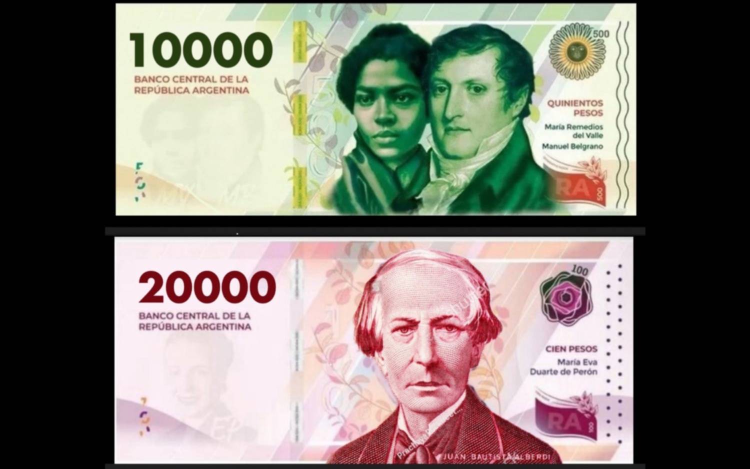 Cuándo empezarán a circular los nuevos billetes de $10.000 y $20.000