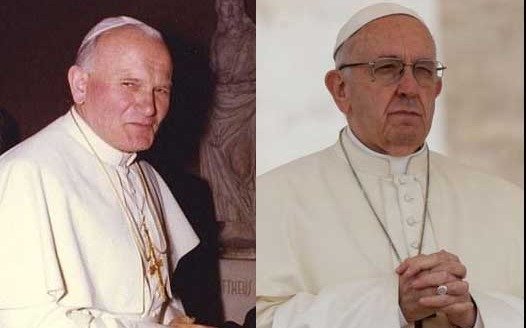 Las diferencias entre Juan Pablo II y Francisco
