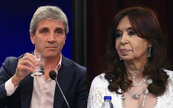 Cristina potenció las críticas al Gobierno y se topó con Caputo, que no se calló nada