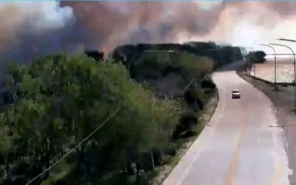 Un frente de fuego puso otra vez en riesgo a la Reserva de Punta Lara