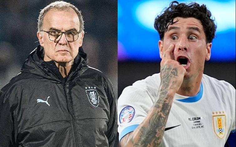Un jugador defendió a Bielsa, y en Uruguay el tema divide las aguas