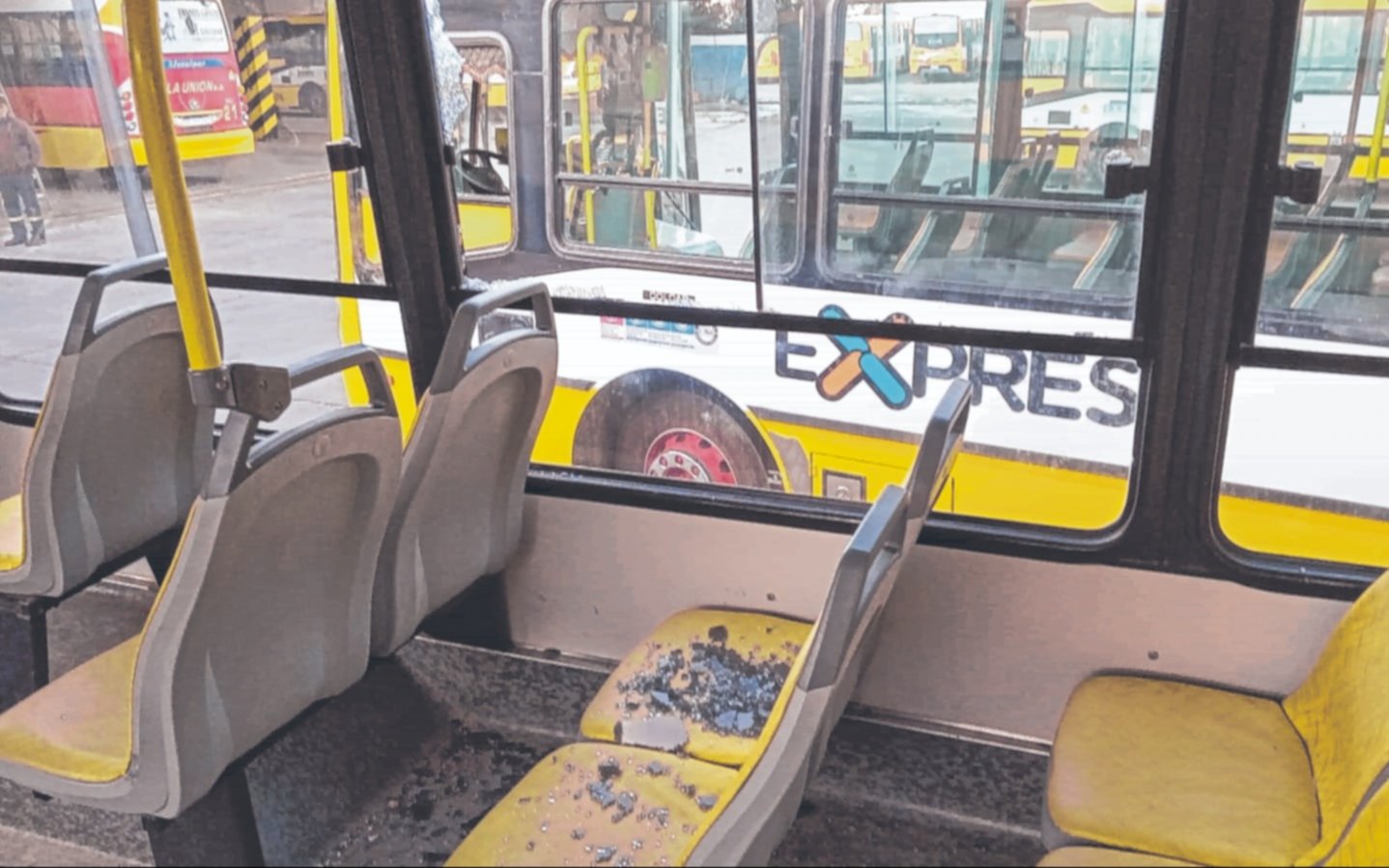 Micros vandalizados en la Ciudad, un flagelo que crece y preocupa