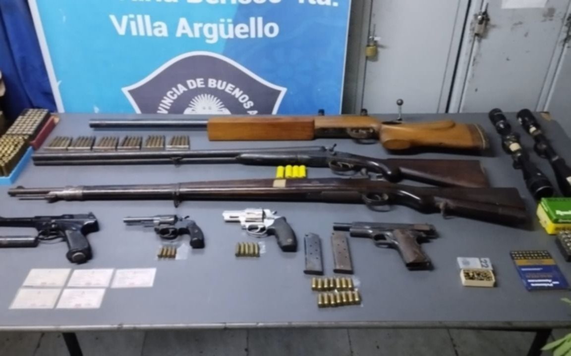 Amenazó a un vecino y le descubrieron un arsenal