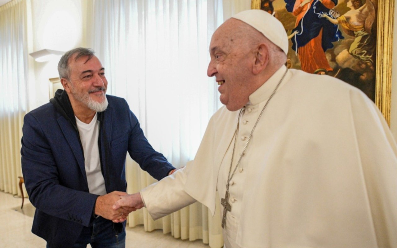 El Papa recibió a uno de los sindicalistas más enfrentados al Presidente