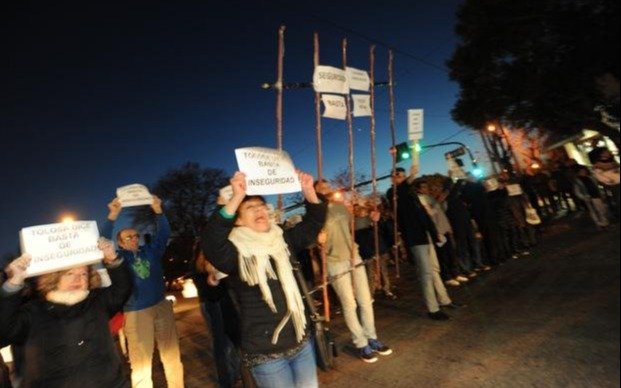 Los vecinos de Tolosa y otra marcha por seguridad