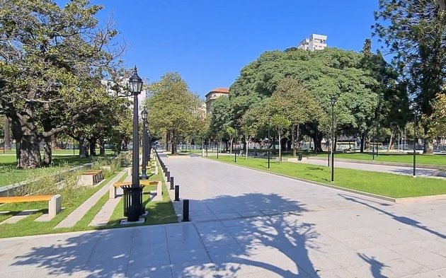 Con un acto de inauguración, se abre al público Plaza San Martín