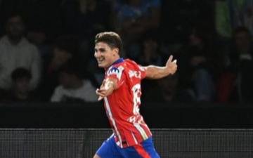 Goleó el Atlético de Madrid con un tanto de Julián Alvarez