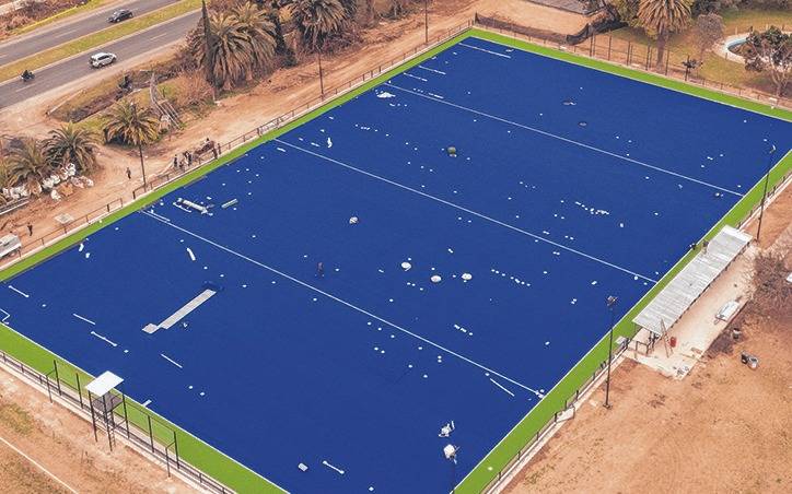 Todo listo, la “U” tiene su cancha de hockey de agua