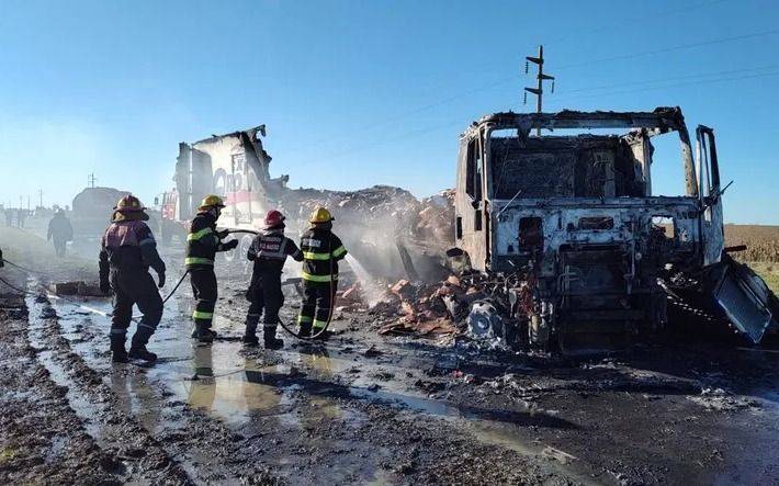 Gravísimo choque con tres fallecidos en la Ruta 5