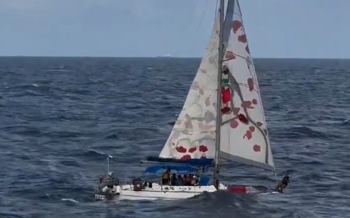 Otra flotilla de apoyo rumbo a la Franja fue interceptada