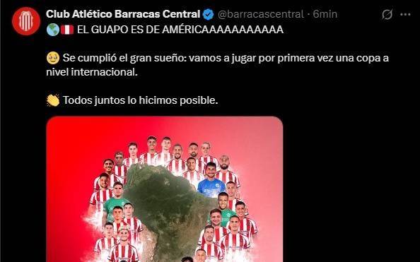 Barracas disputará su primera copa continental