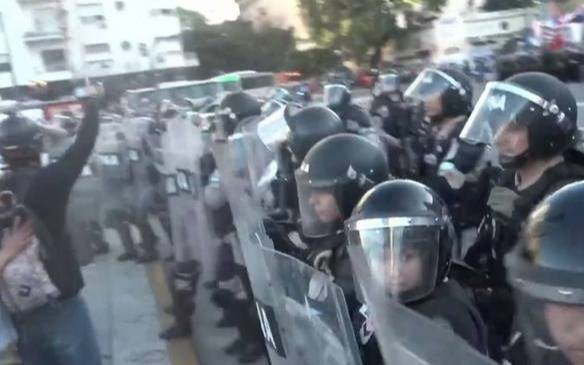 Incidentes en la marcha de jubilados