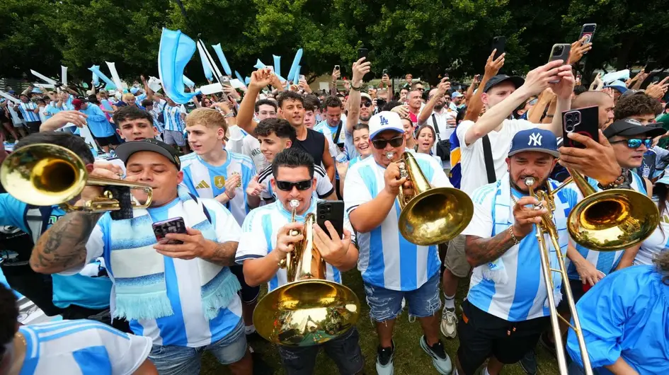 Mundial 2026: el banderazo argentino en Dallas