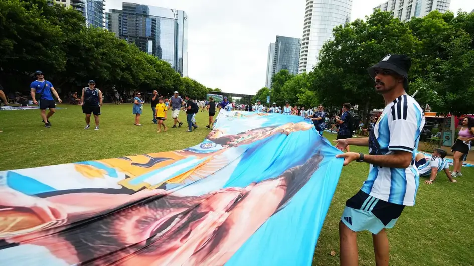 Mundial 2026: el banderazo argentino en Dallas