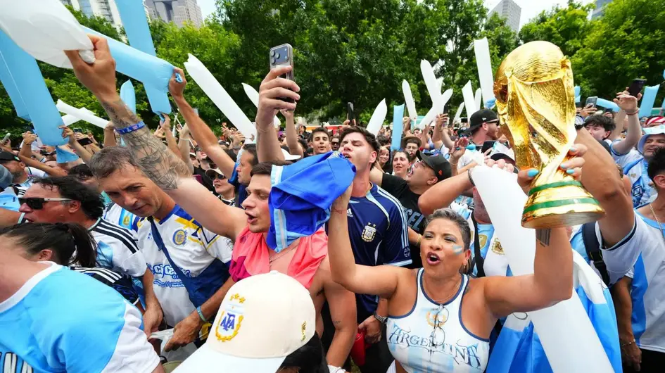 Mundial 2026: el banderazo argentino en Dallas